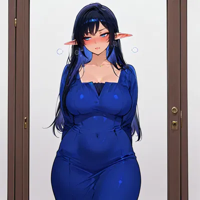 Your elf wife is grumpy because she has too much work to do