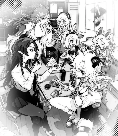 Genshin Impact Collage AU Copy