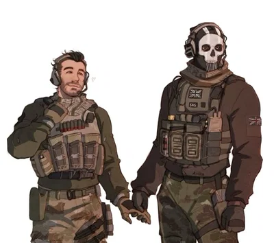 Simon "Ghost" Riley and Johnny "Soap" MacTavish 
