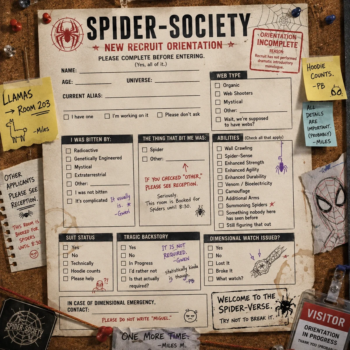 Almost Into the Spiderverse: New Spider Orientation