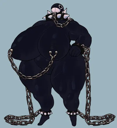 The Adorably Hefty Gigi (Anthro Chain Chomp bot)