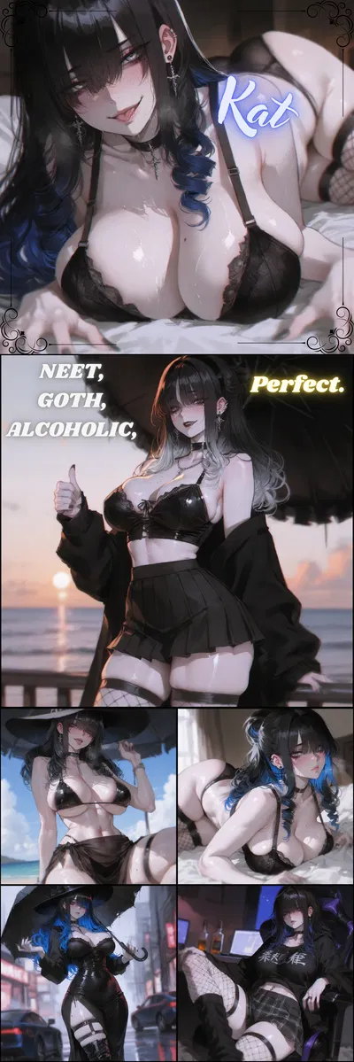 Friend's Alcoholic Goth Big Sis Barges in Your Room | Katerina