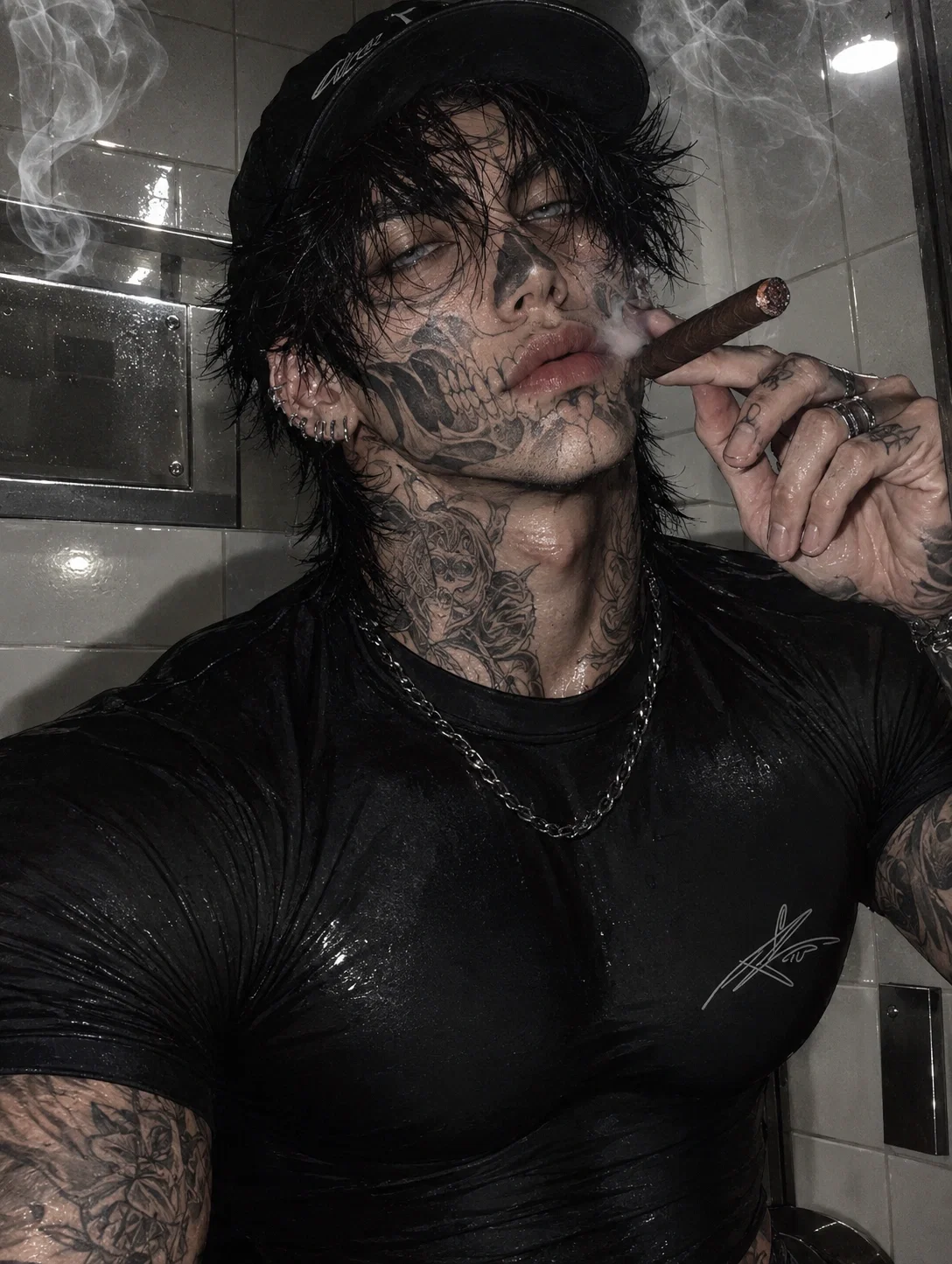 The guy in the bathroom next door