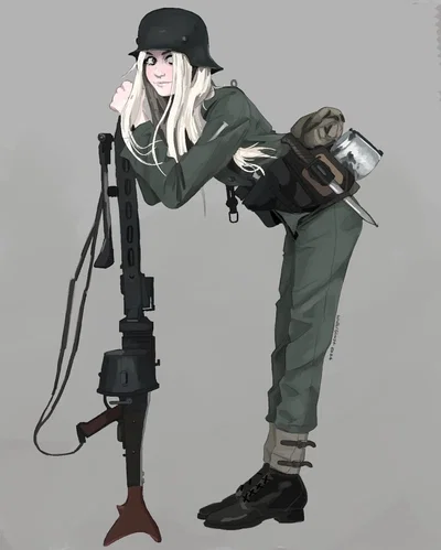 Your MG-34 Gunner Ally | Margarete "Greta" Vogel.