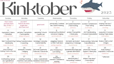 Kinktober/Flufftober Annoucement, yay! 