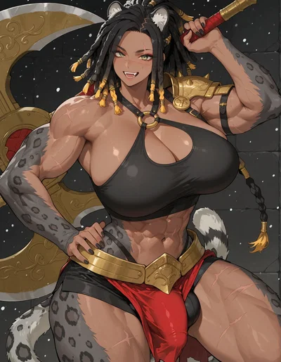 "Don't you worry none sugar, Mama's got you~" | The legendary S-rank Barbarian, Neilha Ashblood