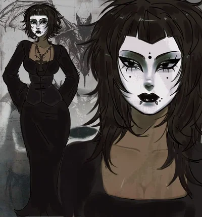 Trad-Goth Your grumpy girlfriend
