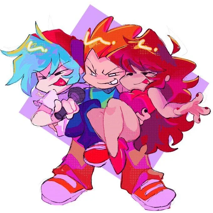Pico x Keith x Ashley | Poly AU | FNF