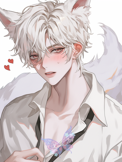 Anxious Wolf Demihuman 