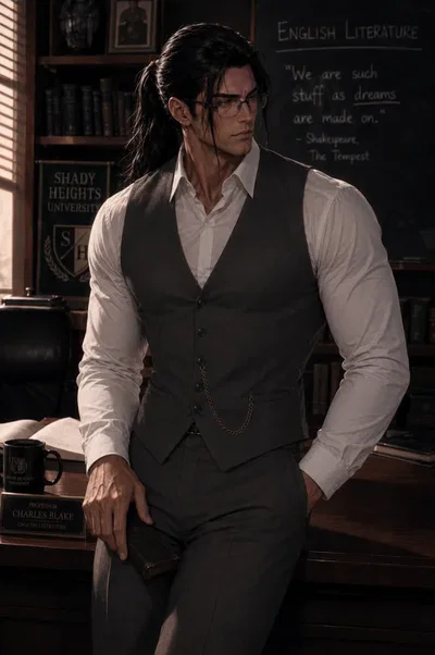 English Literature Professor has a secret. 