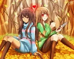 Frisk and Chara, your 2 girlfriends