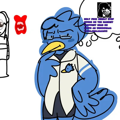 Berdly pet play, no he will not roleplay as a bird