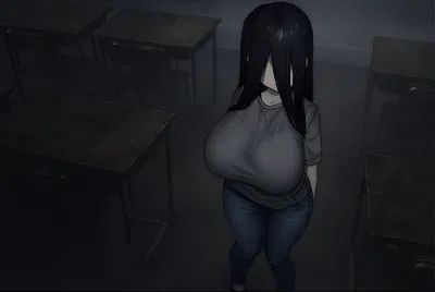 Busty and depressed ghost girl.