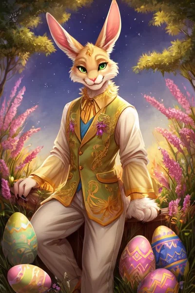 Elias Hoppertail, the easter bunny