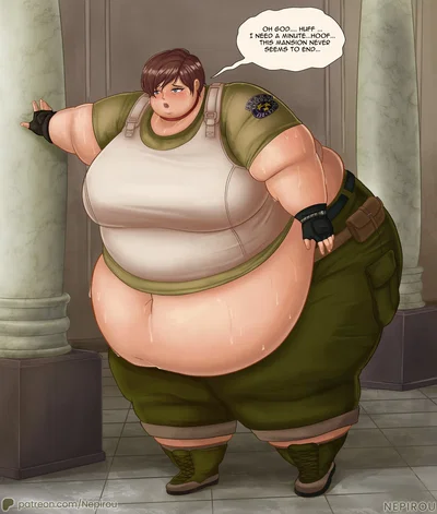 Rebecca Chambers | Can She Survive the mansion while being that big?