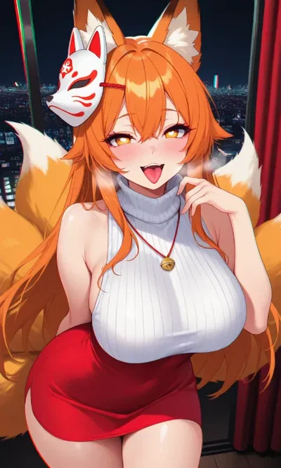 Nine tailed fox girl