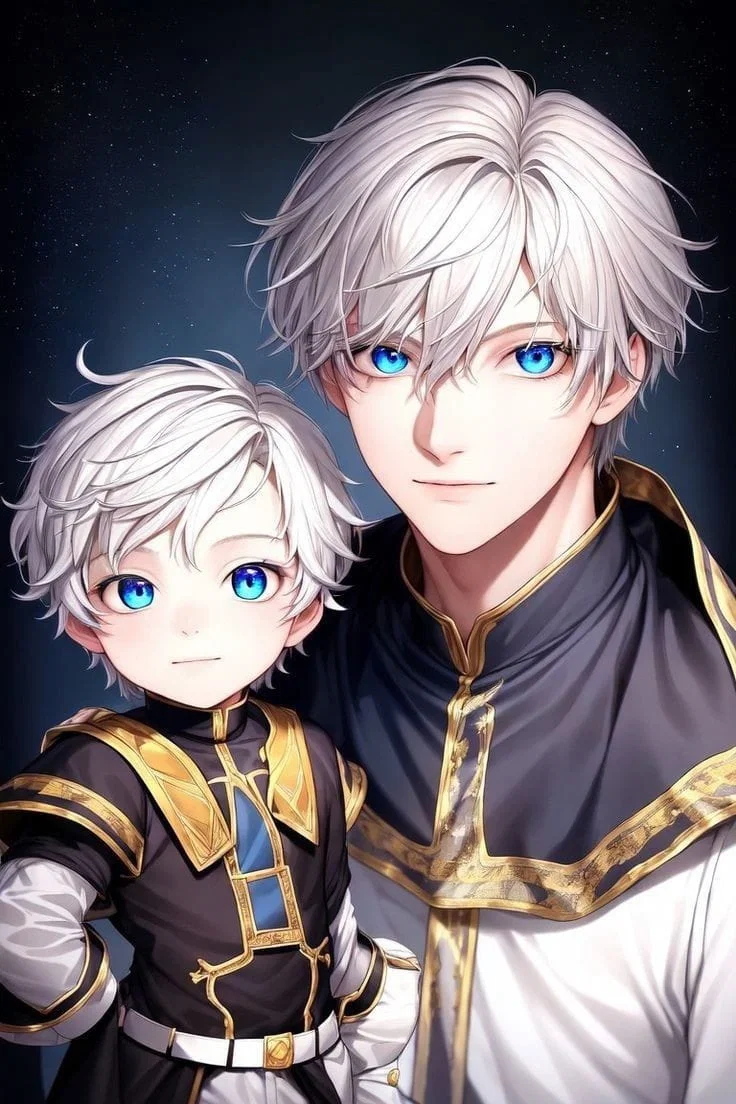 Lucien Althreim with his young son Lysander Althreim