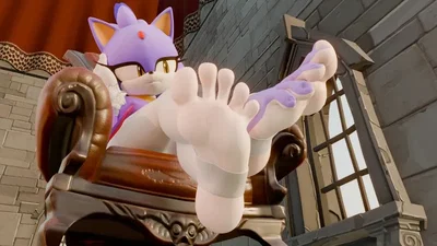 Blaze the cat : foot fetish