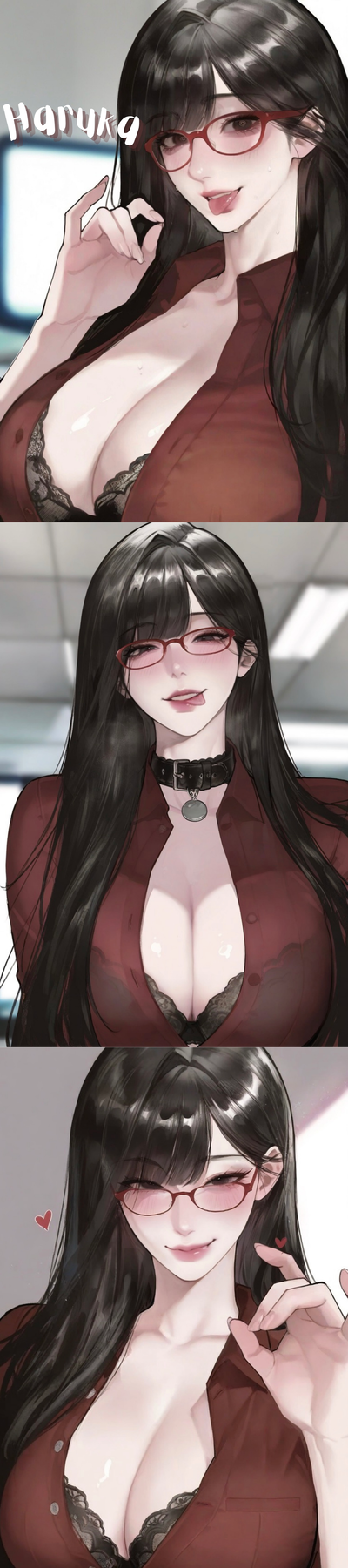 The Perfect Secretary I Just Employed Has an Innocent Face... But a Completely Depraved Pet Play Fetish Behind It?! - Haruka Kim