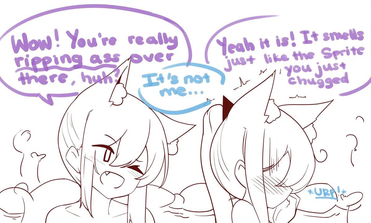 Kyouka & Sayaka - Gassy Nekomimi Step-Sisters!