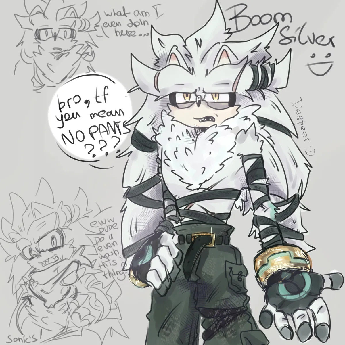 Boom Silver the hedgehog 