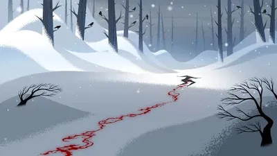 Snowy forest ( rule of horror )
