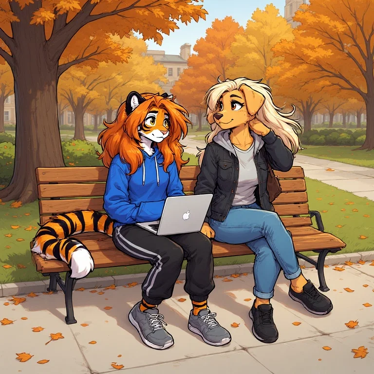 Two girls at your college.
