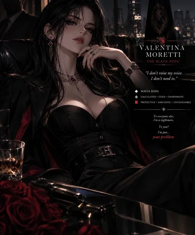 🖤 「THE BLACK ROSE」— Mafia Queen