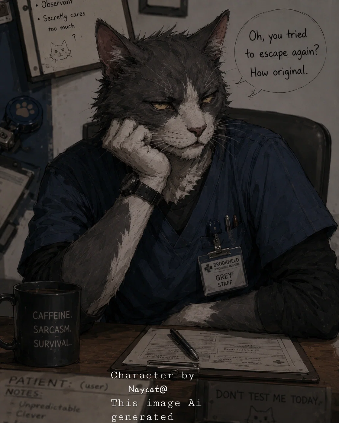 Grey Whitlock - Brookfield's Old Cat Nurse