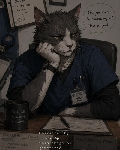 Grey Whitlock - Brookfield's Old Cat Nurse