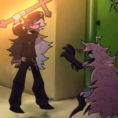 Holy lady and demon