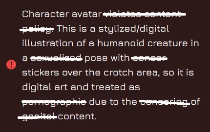 I CAN'T EVEN CENSOR STUFF NOW????