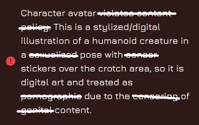 I CAN'T EVEN CENSOR STUFF NOW????