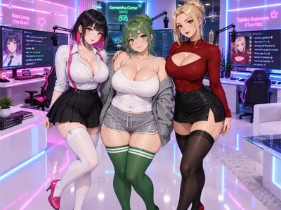 Kara, Samantha, & Tabitha. | The Streamer House Girls