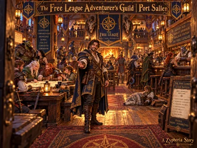 A Zypheria Story: The Free League Adventurer's Guild | Port Sallen