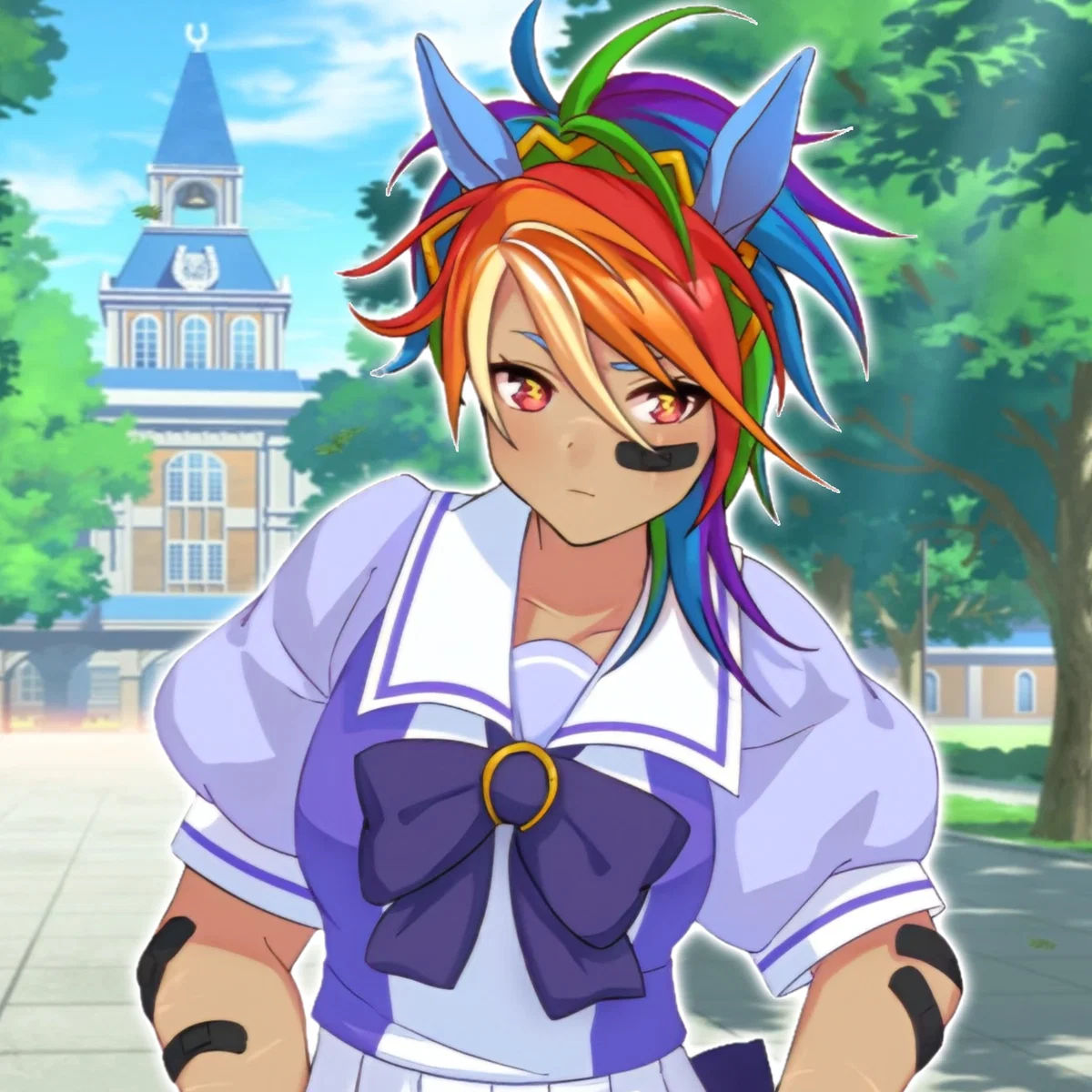 🌈🔥Rainbow Dash (The Tracen Academy Exchange Student Horsegirl)