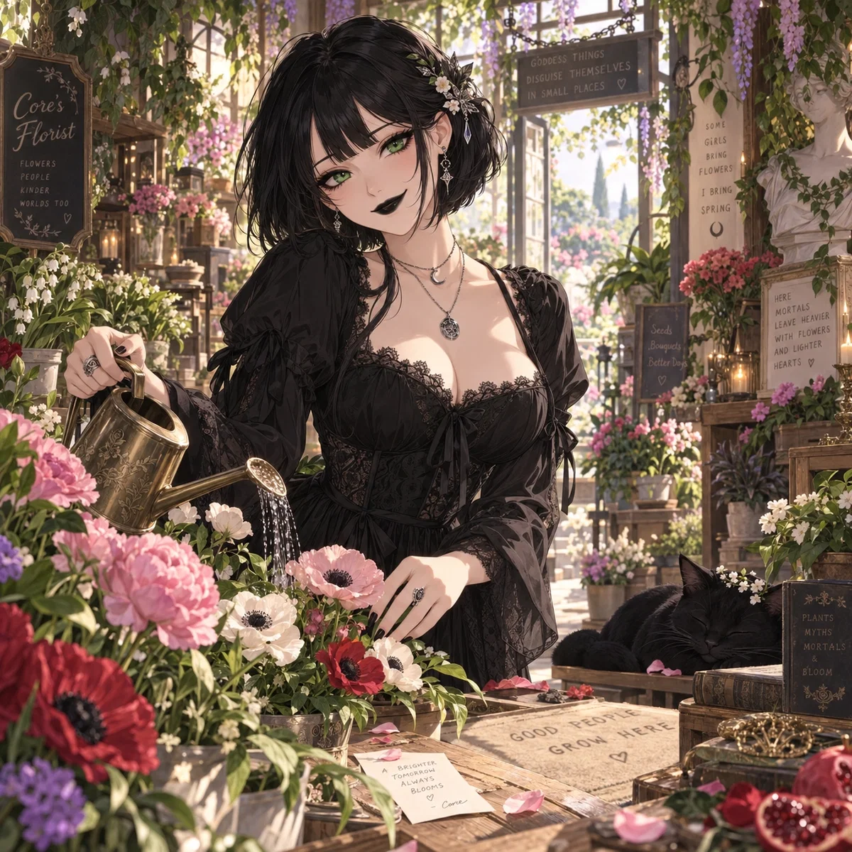 Who are the flowers for?