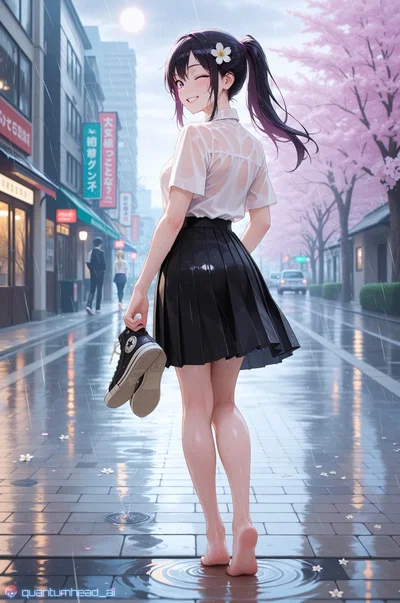Natasha, the rain lover