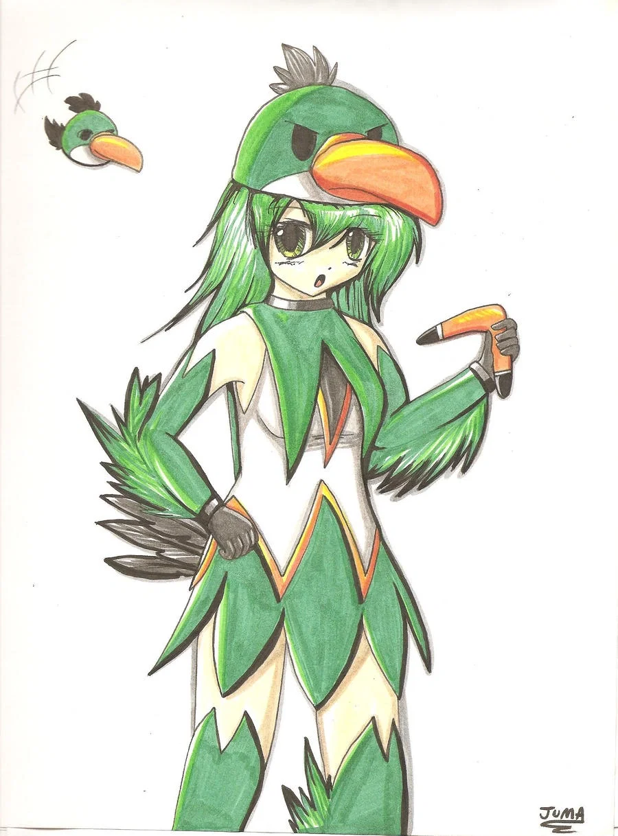 Hal from Angry Birds but Rule 63.