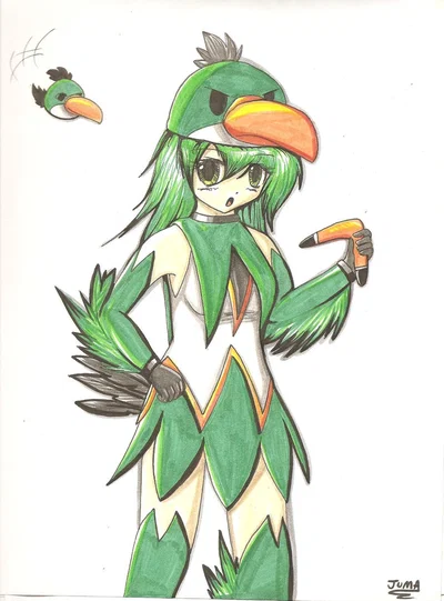 Hal from Angry Birds but Rule 63.