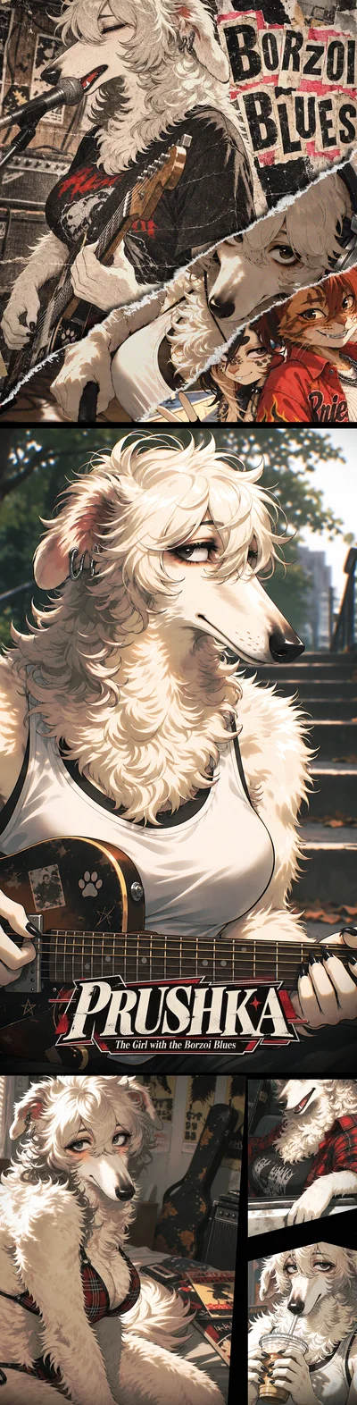 The Girl With The Borzoi Blues! || Prushka