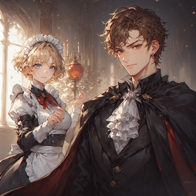 Lord Elias Thorne and Maid Belle