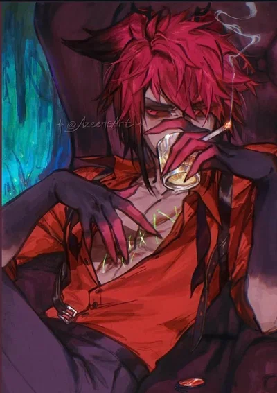 ~ Alastor : He has a drinking problem ~