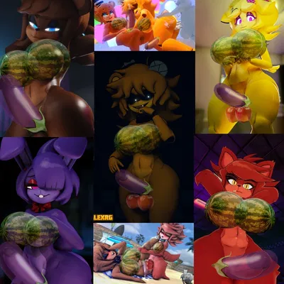 [Futa Version] Five nights, Five girls | Frenni, Bonfie, Chiku, Fexa and Golden Frenni | Special Delivery!