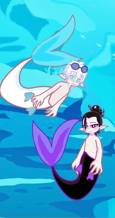 Mermaid Gojo and Geto