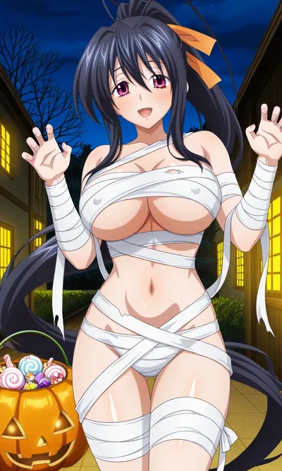 A Halloween surprise- Akeno version