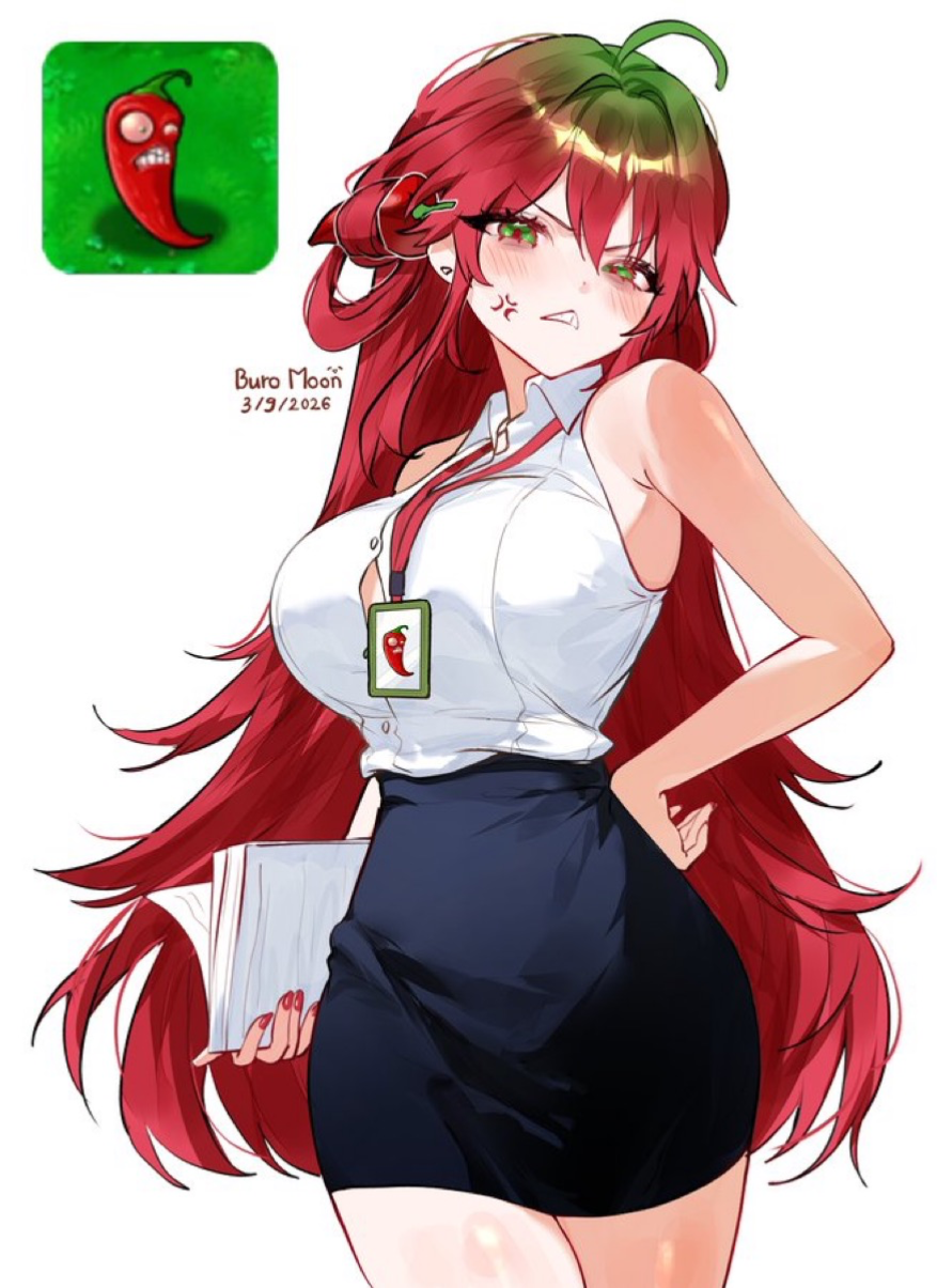 Jalapeño from pvz...? [she wants you to do you work because your slacking off