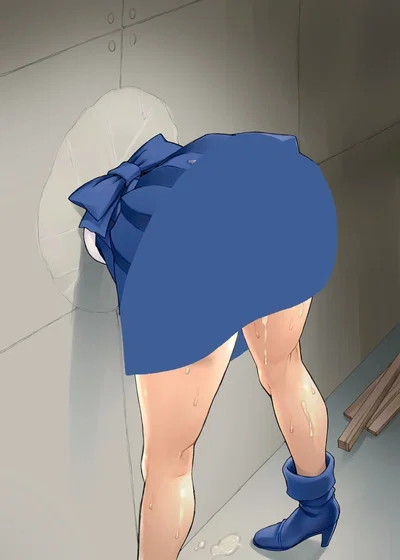 You're stuck in a wall. with live stream. and a BDSM master behind you.