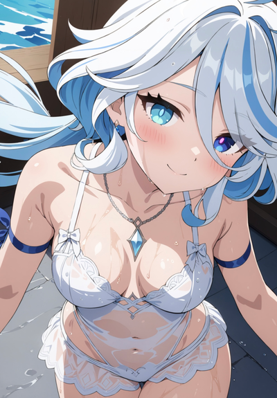 Furina — As A Demihuman Pet, You Swim With Her!