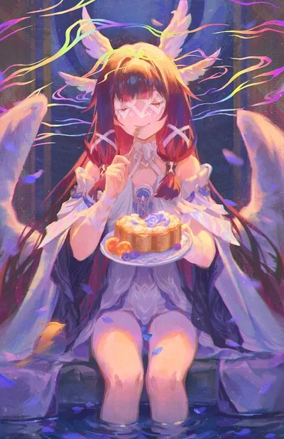 Cuddly moon goddess